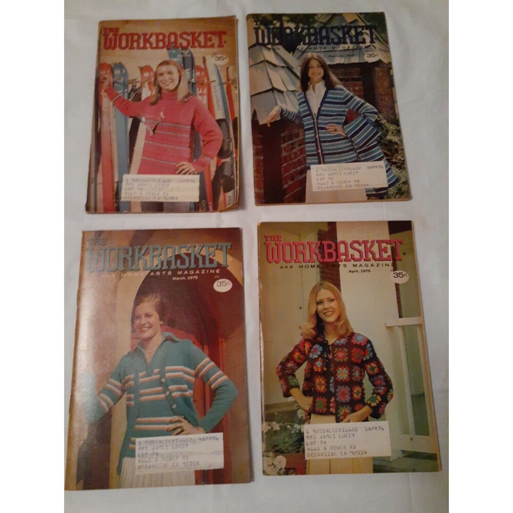 Vtg Workbasket Magazine Jan-Dec 1975 All 12 Issues